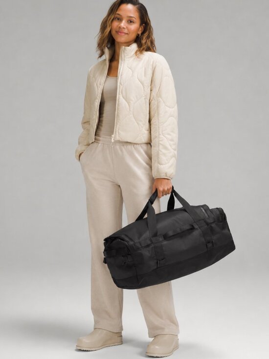 lululemon athletica Handbags - NWT lululemon 2-in-1 Travel Duffle Backpack 45L Black Travel Gym Bag